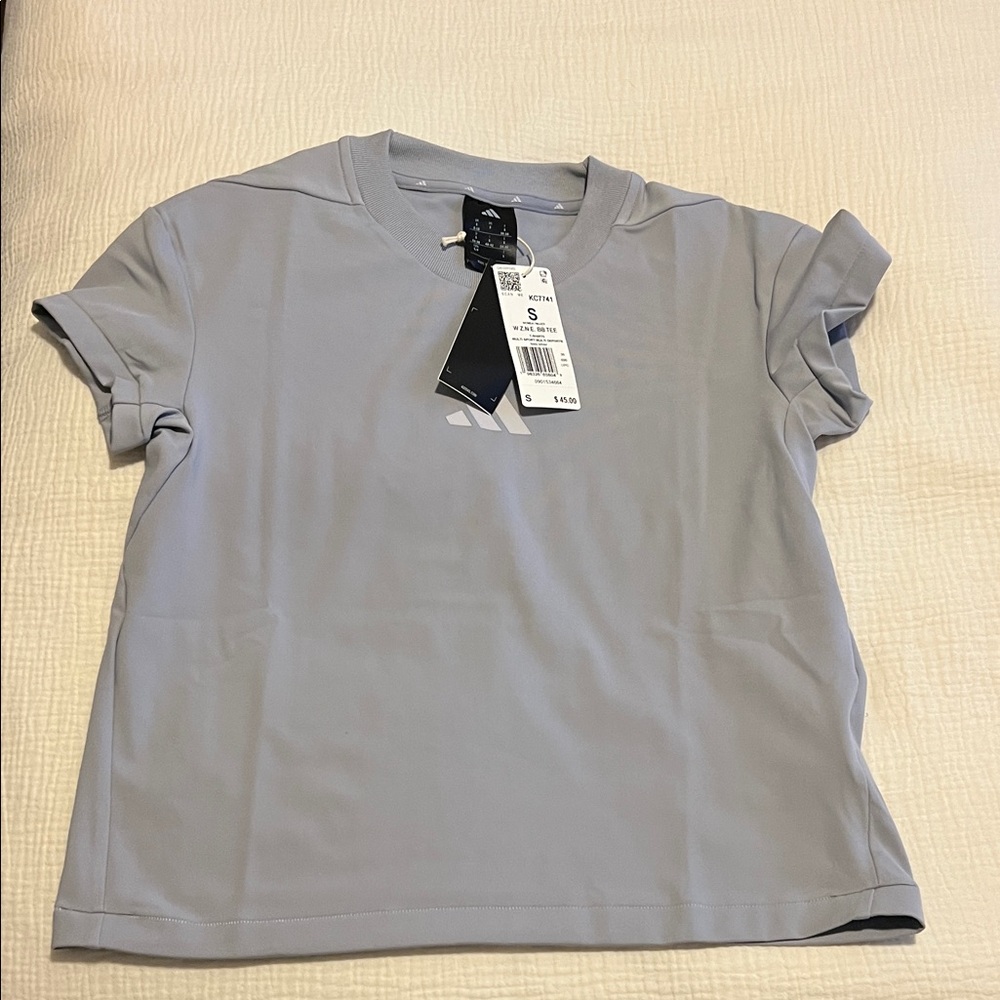 Adidas Women's Sky Blue Short Sleeve Tee